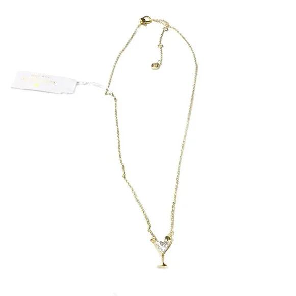 Kate Spade Gold-Tone Shaken or Stirred Stud Necklace - Picture 6 of 7